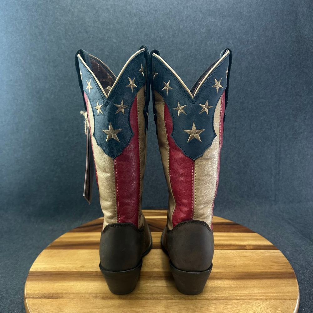 Durango Women's 6.5M Crush Stars and Stripes Western Cowboy 12" Boots DRD0060 - Picture 6 of 9